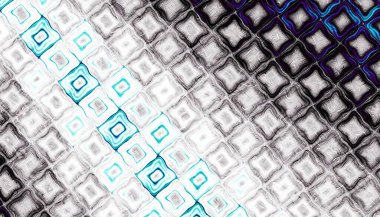 Soyut dijital fraktal model. Ekose geometrik desen.