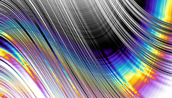 Patrón Fractal Digital Abstracto Textura Ondulada Psicodélica Textura Líneas Finas — Foto de Stock