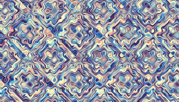 Абстрактный Цифровой Фрактальный Рисунок Геометрический Орнамент Спиралей — стоковое фото