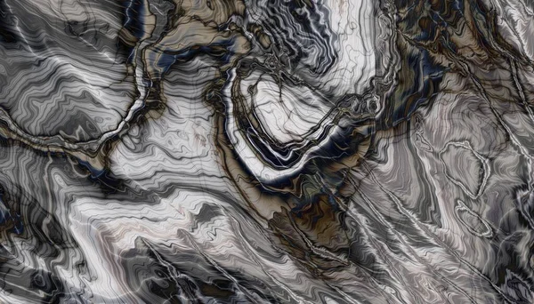 Abstract Digitaal Kunst Fractal Patroon Imitatie Van Marmeren Textuur — Stockfoto