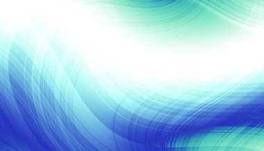 Soyut dijital fraktal model. Beyaz arka planda çarpık mavi bir çizgi. Yumuşak ince çizgi dokusu.