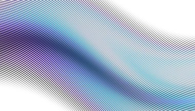 Soyut dijital fraktal model. Yatay oryantasyon. İnce satır tekrarı.