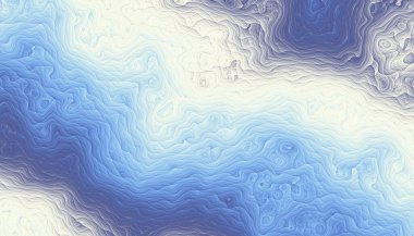 Soyut dijital fraktal model. Mavi dalgalı doku.