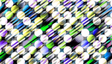 Soyut dijital fraktal model. Yatay oryantasyon. Bulanık efektli benek deseni.