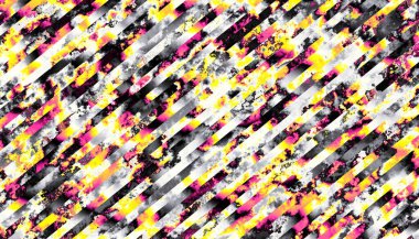 Soyut dijital fraktal model. Yatay yönelim.