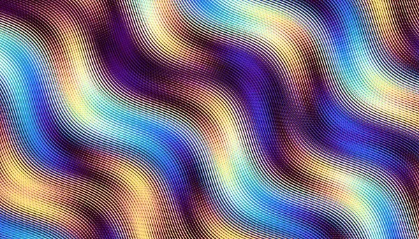 Padrão Fractal Digital Abstracto Orientação Horizontal Textura Ondulada — Fotografia de Stock