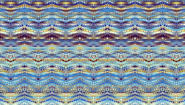Padrão Fractal Digital Abstracto Orientação Horizontal Padrão Chevron Mosaico — Fotografia de Stock