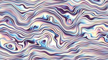 Soyut dijital fraktal model. Psikedelik dalgalı desen. Görünüm oranı 16: 9 olan yatay arkaplan