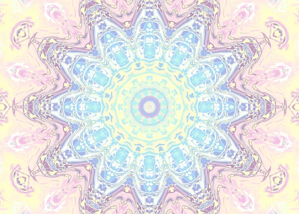 Soyut dijital fraktal model. Soyut süs mandala deseni.