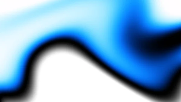 Abstrakcyjny Cyfrowy Wzór Fraktalny Blur Niebieski Kształt Falisty Białym Tle — Zdjęcie stockowe