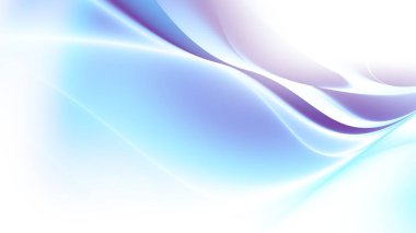 Soyut dijital fraktal model. Bulanık mavi dalgalı çizgiler arka plan. Görünüm oranı 16: 9 olan yatay arkaplan