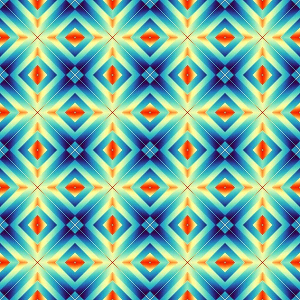 Abstract Digital Fractal Pattern Seamless Geometric Ornament — Stock Photo, Image