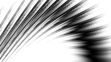 Dijital fraktal desen. Soyut arkaplan. Görünüm oranı 16: 9 olan yatay arkaplan bir metin için boş beyaz yer.