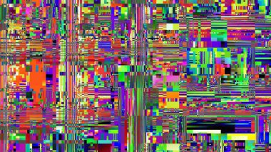 Dijital fraktal desen. Soyut arkaplan. Soyut hata teknolojisi görüntüsü.