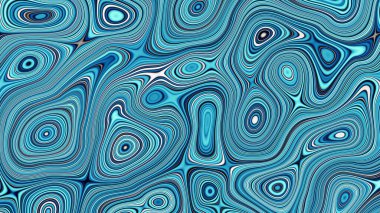 Soyut dijital fraktal model. Psikedelik dalgalı doku. Görünüm oranı 16: 9 olan yatay arkaplan