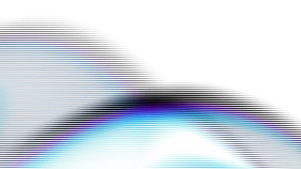 デジタル フラクタル パターン 抽象的な背景 白地に細い線 縦横比16 9の水平背景 — ストック写真