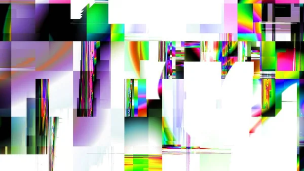 Schema Frattale Digitale Sfondo Astratto Immagine Astratta Tecnologia Glitch — Foto Stock