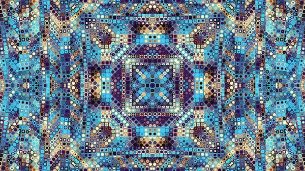 Soyut dijital fraktal model. Soyut düzenli süs dokusu. Görünüm oranı 16: 9 olan yatay arkaplan