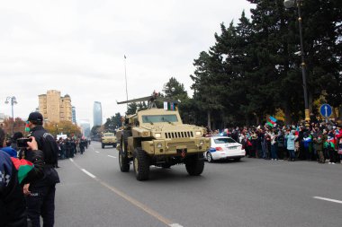 Yörünge-1 K uav - Zafer Geçidi 'nde mürettebatsız hava araçları. Bakü - Azerbaycan: 10 Aralık