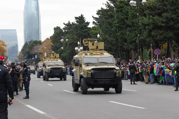 Victory Parade Baku Αζερμπαϊτζάν Παρέλαση Τεθωρακισμένων — Φωτογραφία Αρχείου