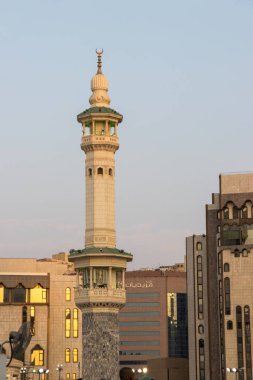 Mekke 'deki Minare of Mescidi Haram - Suudi Arabistan: 24 Ağustos 2018
