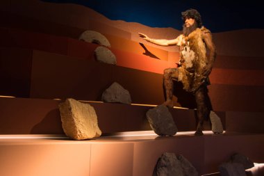 Tarih öncesi. Gobustan Ulusal Müzesi 'nde bulunan 40.000 yıllık kalıntılara dayanarak Homo yetişkin erkek..