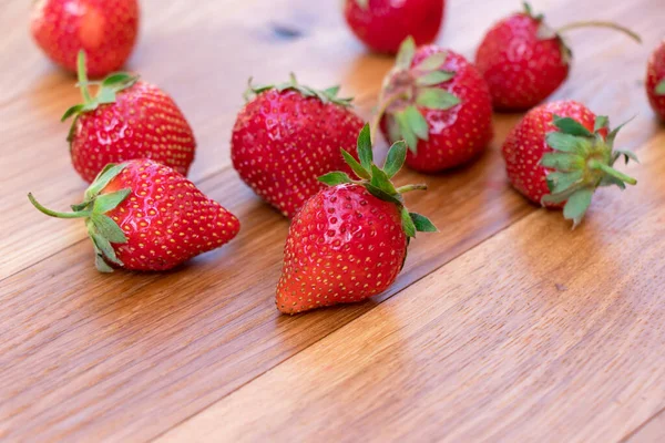 Fragole fresche, rosse e gustose. — Foto Stock