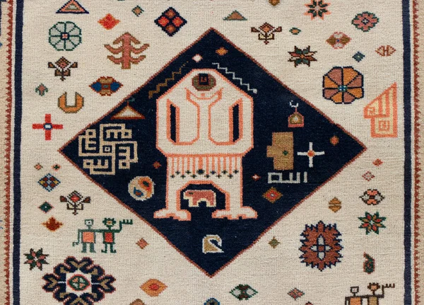 La parte di tappeto fatto a mano Azerbaigian. — Foto Stock