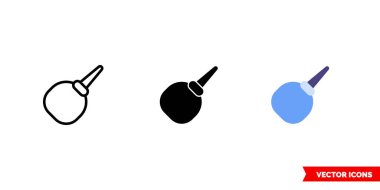 3 tip düşman ikonu. İzole vektör işareti sembolü.