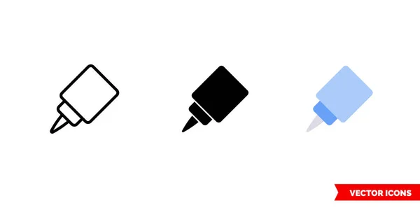 Lijmpictogram Van Types Geïsoleerde Vectorteken Symbool — Stockvector