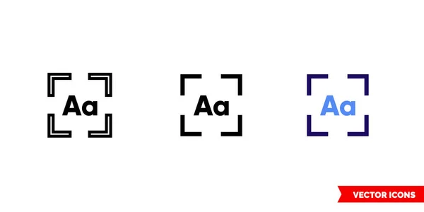 Icône Ocr Lasso Types Symbole Signe Vectoriel Isolé — Image vectorielle