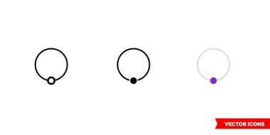 3 tipli delme simgesi. İzole vektör işareti sembolü.