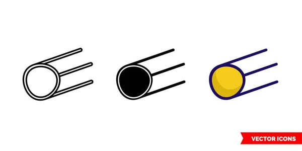 3種類の衛星アイコン 絶縁ベクトル記号 — ストックベクタ