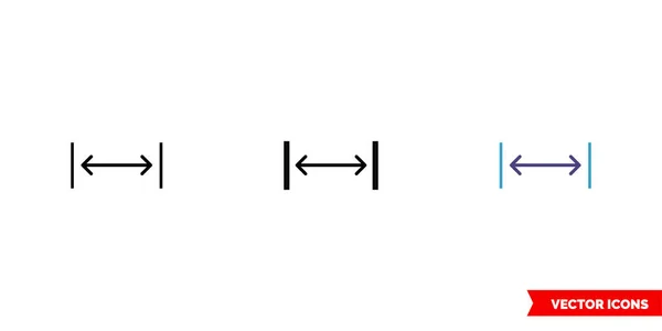 Οριζόντια Βέλη Μεταξύ Γραμμών Εικονίδιο Τύπων Μεμονωμένο Σύμβολο Διανύσματος — Διανυσματικό Αρχείο