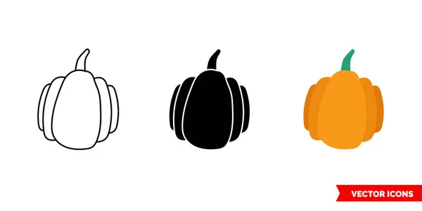 Icono Calabaza Tipos Signo Vectorial Aislado Símbolo — Vector de stock