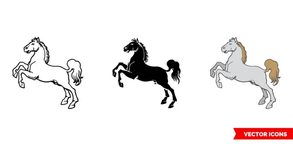 Ícone Cavalo Tipos Símbolo Sinal Vetorial Isolado — Vetor de Stock