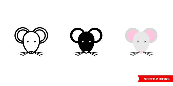 3種類のマウスアイコン 絶縁ベクトル記号 — ストックベクタ