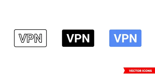 Ícone Barra Status Vpn Tipos Símbolo Sinal Vetorial Isolado — Vetor de Stock