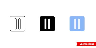3 tip uyku modu simgesi. İzole vektör işareti sembolü.