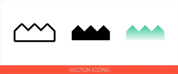 Weather Symbol Grass Sign Icon Types Color Black White Outline — Stock Vector