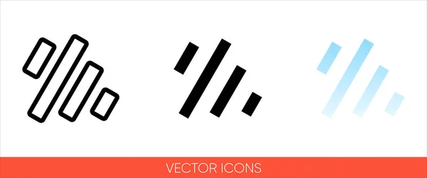Weather Symbol Heavy Rain Sign Icon Types Color Black White — Stock Vector