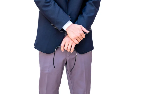 Arabic Businessman Holding Sunglasses His Hand — Stock Photo, Image