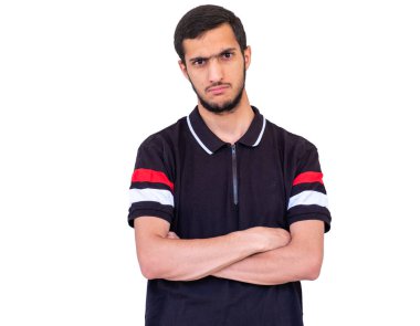 Arap çocuk üzgün ve üzgün