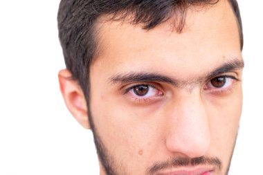 Arap çocuğun yakın fotoğrafı.