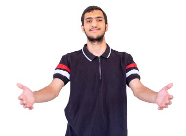 Arap çocuğun yüzü çok yakın.