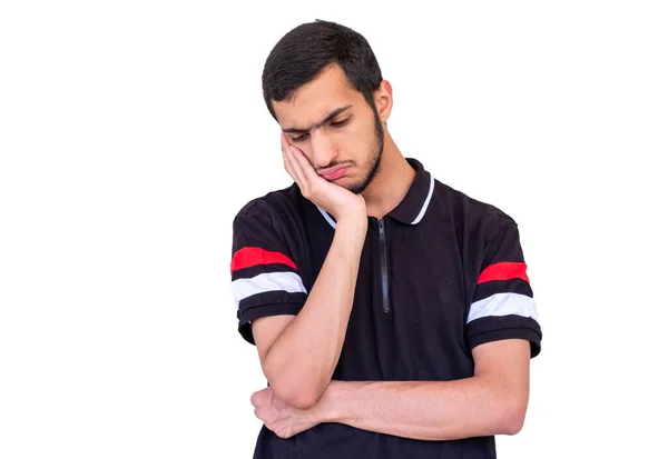 Arabische Jongen Voelt Zich Van Streek Verdrietig — Stockfoto