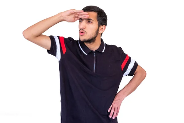Arabischer Typ Beobachtet Etwas Weit Weg Von Ihm — Stockfoto