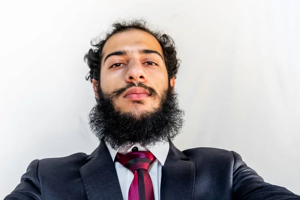 Arabe Musulman Smoking Selfie — Photo