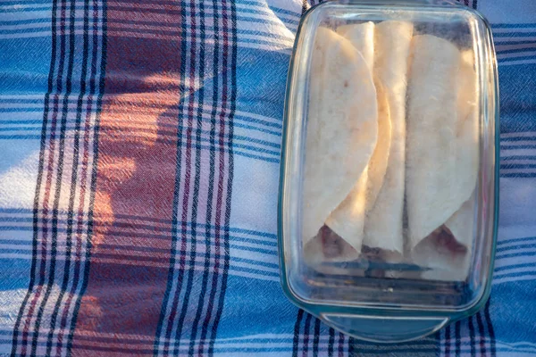 Broodjes Het Picknicktapijt — Stockfoto