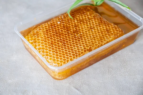 Mixtures Honey Ginger Garlic Useful Cold Refreshing Body — Stock Photo, Image